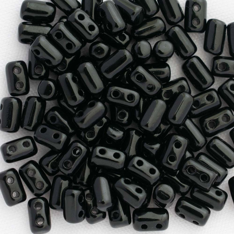 Matubo Rulla Beads 5x3mm, Jet/Black