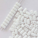 Matubo Rulla Beads 5x3mm, Opaque White