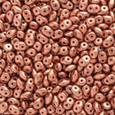 Matubo SuperDuo Beads 2.5x5mm, Matte - Metallic Bronze Copper