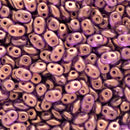 Matubo SuperDuo Beads 2.5x5mm, Halo Magenta