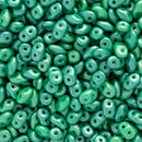 Matubo SuperDuo Beads 2.5x5mm, Pearl Shine Light Green