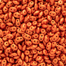 Matubo SuperDuo Beads 2.5x5mm, Gold Shine Orange