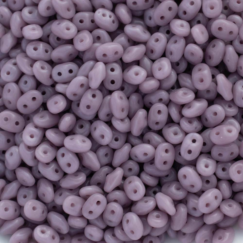 Matubo SuperDuo Beads 2.5x5mm, Opaque Amethyst