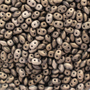 Matubo SuperDuo Beads 2.5x5mm, Metallic Suede - Gold