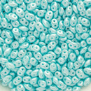 Matubo SuperDuo Beads 2.5x5mm, Pastel Light Azore