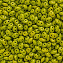 Matubo SuperDuo Beads 2.5x5mm, Opaque Olive Green