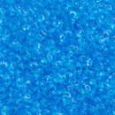 Matubo SuperDuo Beads 2.5x5mm, Transparent Aqua