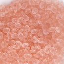 Matubo SuperDuo Beads 2.5x5mm, Transparent Matte Rosaline