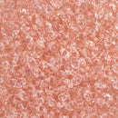 Matubo SuperDuo Beads 2.5x5mm, Transparent Rosaline