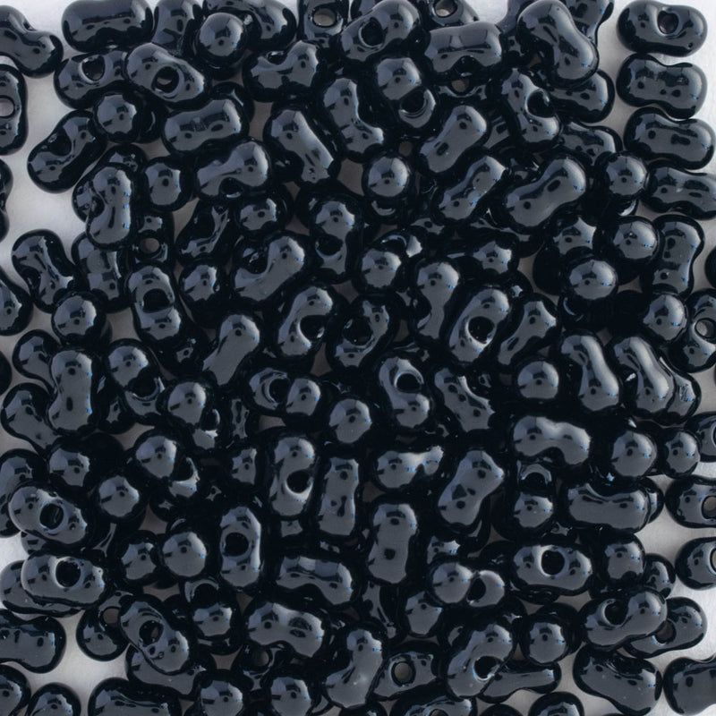 Miyuki Berry Beads 4.5x2.5mm, 401 Opaque Black