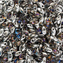 Miyuki Long Magatama Beads 4x7mm, 4554 Crystal Heliotrope