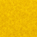 Miyuki Round Seed Beads Size 11/0 2mm, 136 Transparent Yellow, 8 grams