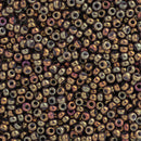 Miyuki Round Seed Beads Size 11/0 2mm, 1966  Metallic Iris Batik Gold