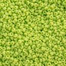 Miyuki Round Seed Beads Size 11/0 2mm, 416 Opaque Chartreuse, 8 grams