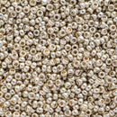 Miyuki Round Seed Beads Size 11/0 2mm, 4201 Duracoat Galvanized Silver, 8 grams
