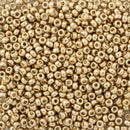 Miyuki Round Seed Beads Size 11/0 2mm, 4204 Duracoat Galvanized Champagne, 8 grams