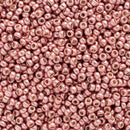 Miyuki Round Seed Beads Size 11/0 2mm, 4209 Duracoat Galvanized Dark Coral, 8 grams