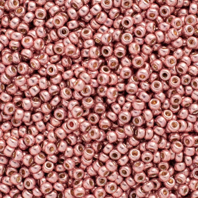 Miyuki Round Seed Beads Size 11/0 2mm, 4209 Duracoat Galvanized Dark Coral