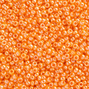 Miyuki Round Seed Beads Size 11/0 2mm, 423 Opaque Light Orange Luster
