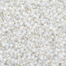 Miyuki Round Seed Beads Size 11/0 2mm, 551 Gilt Lined Opal