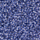 Miyuki Round Seed Beads Size 11/0 2mm, 649 Silver Lined Alabaster Violet