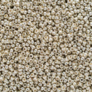 Miyuki Round Seed Beads Size 15/0 1.5mm, 4201 Duracoat Galvanized Silver, 8 grams