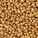 Miyuki Round Seed Beads Size 8/0 3mm, 4202 Duracoat Galvanized Gold, 8 grams