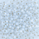 Miyuki Round Seed Beads Size 8/0 3mm, 551 Gilt Lined Opal