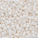 Miyuki Round Seed Beads Size 8/0 3mm, 592 Ceylon Antique Ivory Pearl, 8 grams