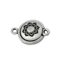 TierraCast, Magnetic Clasp - Lotus, Antiqued Silver Plate