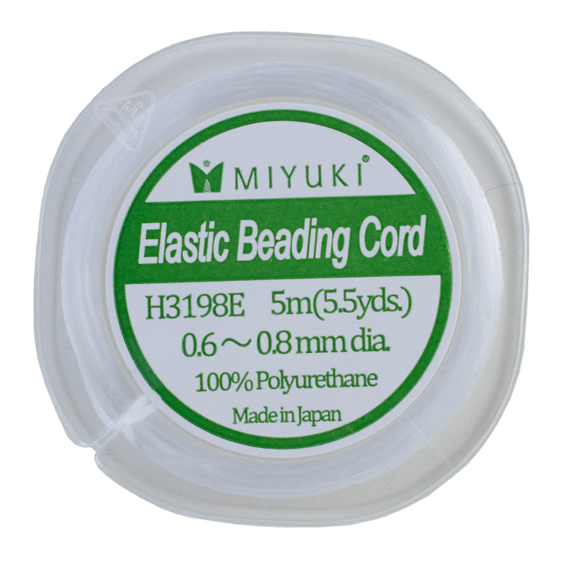 Miyuki Elastic Beading Cord, 0.6 to 0.8mm