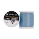 Miyuki 330dtex 100% Nylon Beading Thread, Size-B, 0.2mm Thickness, Light Blue