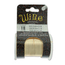 Wire Elements Tarnish Resistant Half-Hard 18 Gauge Wire, Gold - 10 Yards