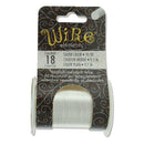 Wire Elements Tarnish Resistant Half-Hard 18 Gauge Wire, Silver - 10 Yards