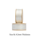 Nymo Nylon Beading Thread, Size-B 0.2mm Thickness, White, 72 Yards