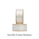 Nymo Nylon Beading Thread, Size-OO 0.12mm Thickness, White, 140 Yards