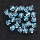 Preciosa - Bicone Crystal Beads 4mm, Aqua