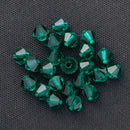 Preciosa - Bicone Crystal Beads 4mm, Emerald