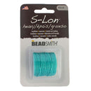 S-Lon Heavy Tex 400 Nylon 3-ply Bonded Thread, Thickness 0.9mm, Aqua, 35 Yards/32 Meters