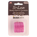 S-Lon Heavy Tex 400 Nylon 3-ply Bonded Thread, Thickness 0.9mm, Light Orchid, 35 Yards/32 Meters