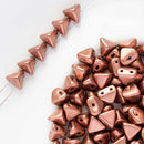 Les Perles Par Puca - Super Kheops Par Puca 6mm, Matte - Metallic Bronze Copper