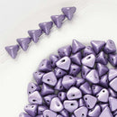 Les Perles Par Puca - Super Kheops Par Puca 6mm, Metallic Suede - Purple