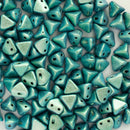 Les Perles Par Puca - Super Kheops Par Puca 6mm, Metallic Suede - Green Turquoise
