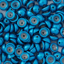 Starman Teacup Beads 4x2mm, ColorTrends: Saturated Metallic Nebulas Blue