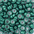 Starman Teacup Beads 4x2mm, ColorTrends: Saturated Metallic Martini Olive