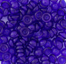 Starman Teacup Beads 4x2mm, Transparent Cobalt