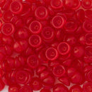 Starman Teacup Beads 4x2mm, Transparent Siam Ruby
