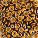 Starman Teacup Beads 4x2mm, Matte - Metallic Antique Gold