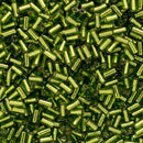 Toho Bugle Beads 3mm, 37A Silver-Lined Light Olivine