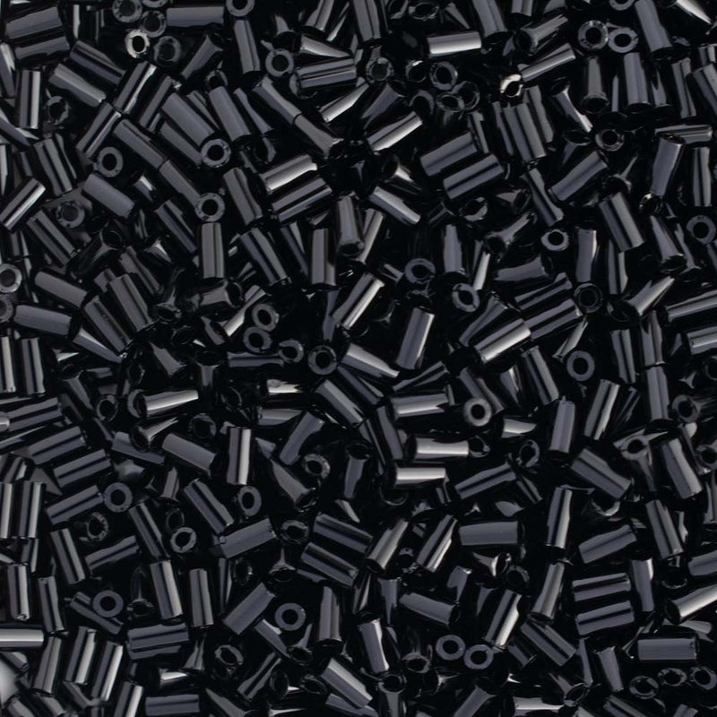 Toho Bugle Beads 3mm, 49 Opaque Jet